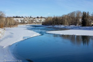 A view of the Bow river.