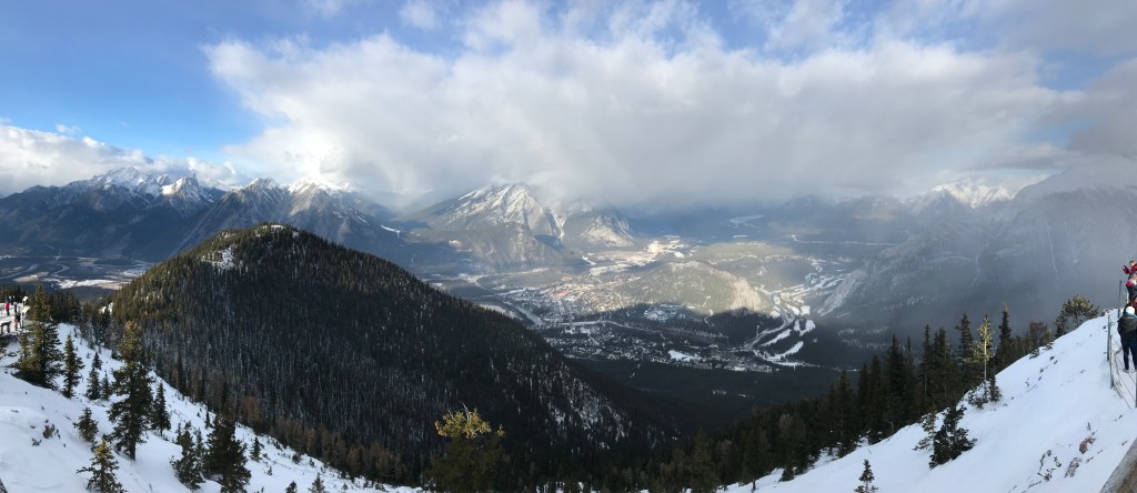 Panoramic view of Sulfur Mountain
